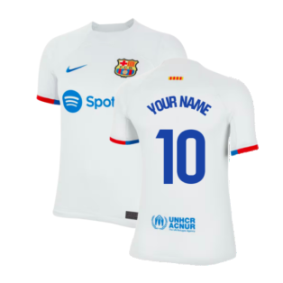 2023-2024 Barcelona Away Shirt (Ladies) (Your Name)