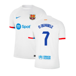 2023-2024 Barcelona Away Shirt (O Dembele 7)