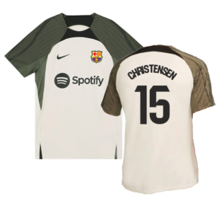 2023-2024 Barcelona Dri-Fit Strike Training Shirt (Grey) (Christensen 15)