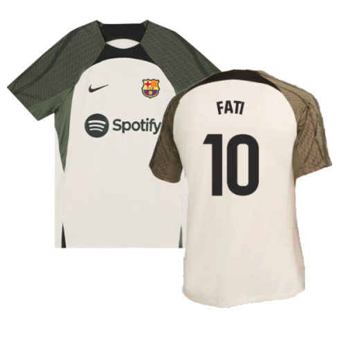 2023-2024 Barcelona Dri-Fit Strike Training Shirt (Grey) (Fati 10)  2023-2024 Barcelona Dri-Fit Strike Training Shirt (Grey) (Fati 10)
