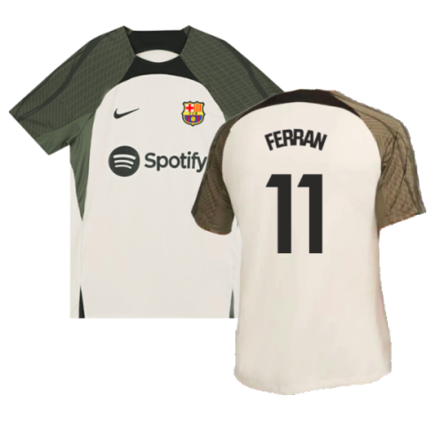 2023-2024 Barcelona Dri-Fit Strike Training Shirt (Grey) (Ferran 11)  2023-2024 Barcelona Dri-Fit Strike Training Shirt (Grey) (Ferran 11)