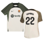 2023-2024 Barcelona Dri-Fit Strike Training Shirt (Grey) (Raphinha 22)
