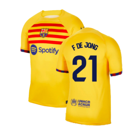 2023-2024 Barcelona Fourth Shirt (F De Jong 21)