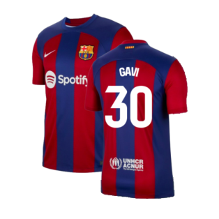 2023-2024 Barcelona Home Shirt (Gavi 30)