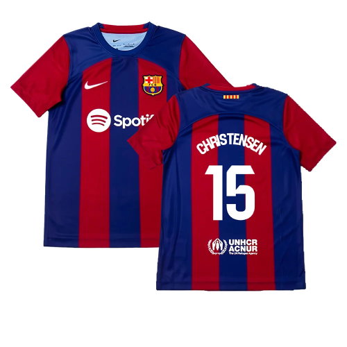 2023-2024 Barcelona Home Shirt (Kids) (Christensen 15) 2023-2024 Barcelona Home Shirt (Kids) (Christensen 15)