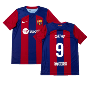 2023-2024 Barcelona Home Shirt (Kids) (Cruyff 9)
