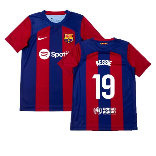 2023-2024 Barcelona Home Shirt (Kids) (Kessie 19) 2023-2024 Barcelona Home Shirt (Kids) (Kessie 19)