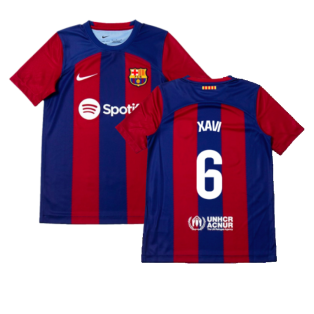 2023-2024 Barcelona Home Shirt (Kids) (Xavi 6)