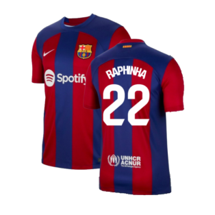 2023-2024 Barcelona Home Shirt (Raphinha 22)