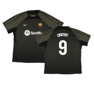 2023-2024 Barcelona Strike Dri-Fit Training Shirt (Sequoia) (Cruyff 9)
