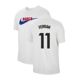 2023-2024 Barcelona Swoosh Club Tee (White) (Ferran 11)