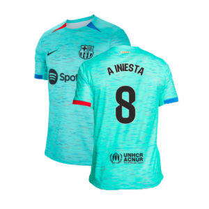 2023-2024 Barcelona Third Shirt (A Iniesta 8)