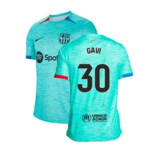 2023-2024 Barcelona Third Shirt (Gavi 30)