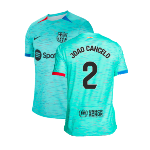 2023-2024 Barcelona Third Shirt (Joao Cancelo 2)