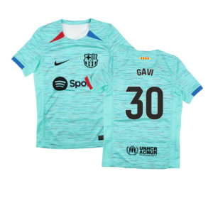 2023-2024 Barcelona Third Shirt (Kids) (Gavi 30)