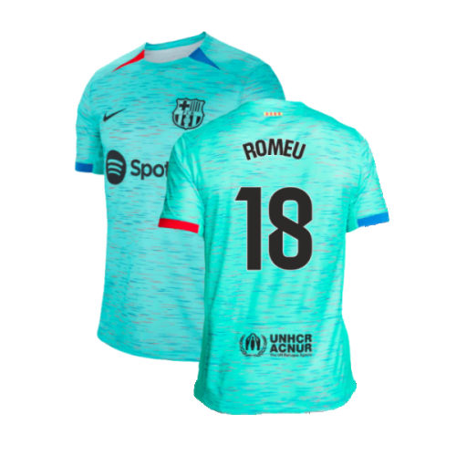 2023-2024 Barcelona Third Shirt (Romeu 18)