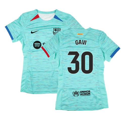 2023-2024 Barcelona Third Shirt (Womens) (Gavi 30)