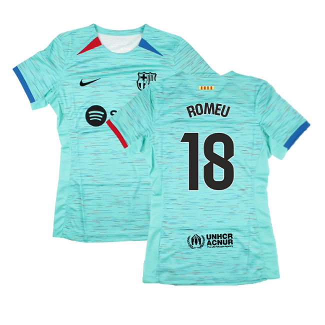 2023-2024 Barcelona Third Shirt (Womens) (Romeu 18)