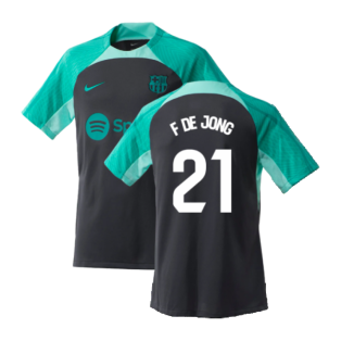 2023-2024 Barcelona Training Shirt (Thunder) (F De Jong 21)