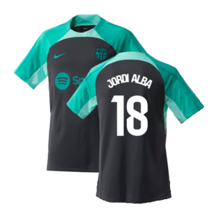 2023-2024 Barcelona Training Shirt (Thunder) (Jordi Alba 18)