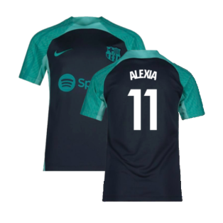 2023-2024 Barcelona Training Shirt (Thunder) - Kids (Alexia 11)