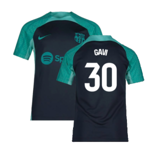 2023-2024 Barcelona Training Shirt (Thunder) - Kids (Gavi 30)