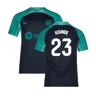 2023-2024 Barcelona Training Shirt (Thunder) - Kids (Kounde 23)
