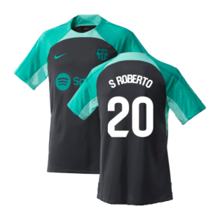 2023-2024 Barcelona Training Shirt (Thunder) (S Roberto 20)