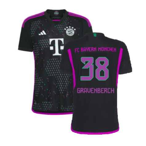 2023-2024 Bayern Munich Authentic Away Shirt (Gravenberch 38)