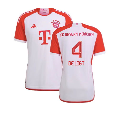 2023-2024 Bayern Munich Authentic Home Shirt (De Ligt 4)