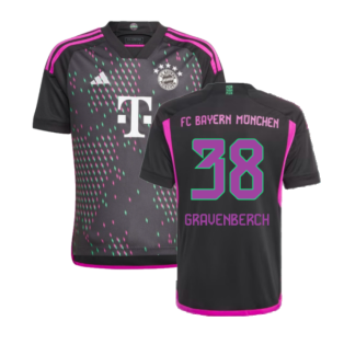 2023-2024 Bayern Munich Away Shirt (Kids) (Gravenberch 38)