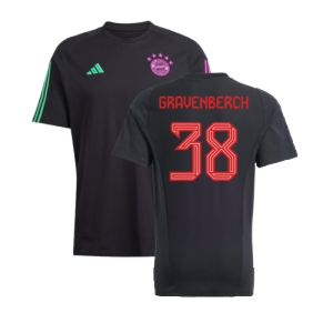 2023-2024 Bayern Munich Core Tee (Black) (Gravenberch 38)