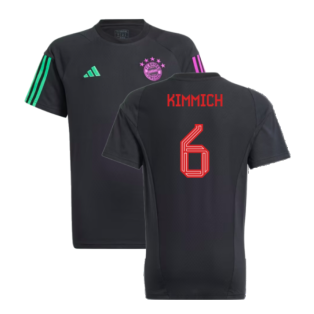 2023-2024 Bayern Munich Core Tee (Black) - Kids (Kimmich 6)