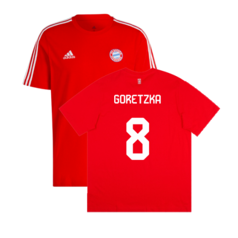 2023-2024 Bayern Munich DNA Tee (Red) (Goretzka 8)