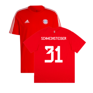 2023-2024 Bayern Munich DNA Tee (Red) (Schweinsteiger 31)