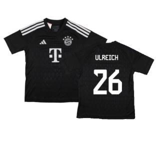 2023-2024 Bayern Munich Goalkeeper Shirt (Black) - Kids (ULREICH 26)