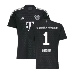 2023-2024 Bayern Munich Goalkeeper Shirt (Black) (MAIER 1)