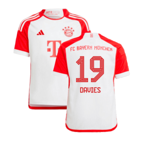 2023-2024 Bayern Munich Home Shirt (Kids) (Davies 19)