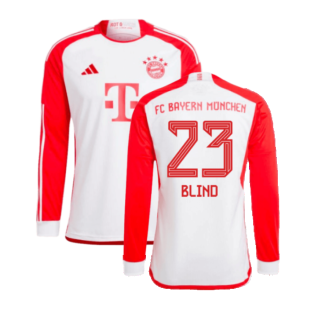 2023-2024 Bayern Munich Long Sleeve Home Shirt (Blind 23)