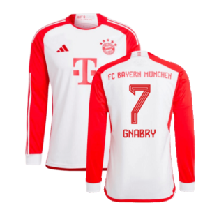 2023-2024 Bayern Munich Long Sleeve Home Shirt (Gnabry 7)