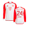 2023-2024 Bayern Munich Long Sleeve Home Shirt (Kids) (Laimer 24)