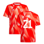 2023-2024 Bayern Munich Pre-Match Shirt (Red) - Kids (Lahm 21)