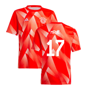 2023-2024 Bayern Munich Pre-Match Shirt (Red) - Kids (Mane 17)