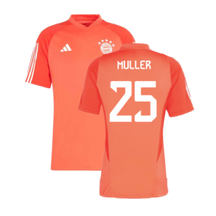 2023-2024 Bayern Munich Training Jersey (Red) (Muller 25)