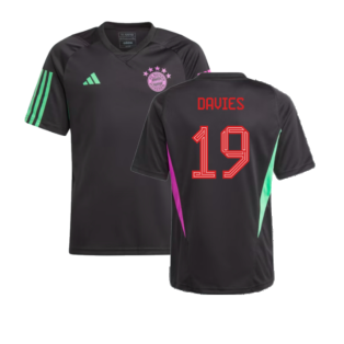 2023-2024 Bayern Munich Training Shirt (Black) - Kids (Davies 19)