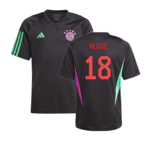 2023-2024 Bayern Munich Training Shirt (Black) - Kids (Klose 18)