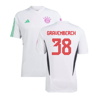 2023-2024 Bayern Munich Training Shirt (White) (Gravenberch 38)