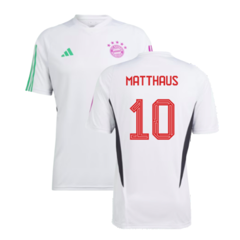 2023-2024 Bayern Munich Training Shirt (White) (Matthaus 10)