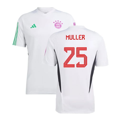 2023-2024 Bayern Munich Training Shirt (White) (Muller 25)
