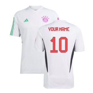 2023-2024 Bayern Munich Training Shirt (White) (Your Name)